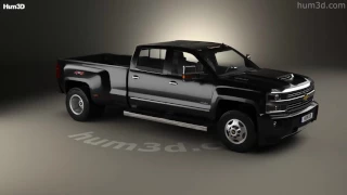 Chevrolet Silverado 3500HD Crew Cab Long Box High Country Dually Diesel 2017 3D model by Hum3D.com