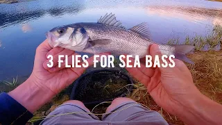 Saltwater Fly Fishing UK | 3 Beginner Flies For Sea Bass | Fly Fishing For Sea Bass