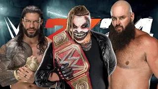 WWE 2K24 - Roman Reigns vs. Braun Strowman vs "The Fiend" Bray Wyatt | WWE Golden Championship Match