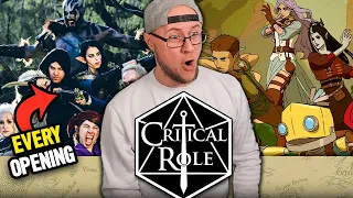 Vox Machina Fan Reacts to Critical Role ALL OPENINGS