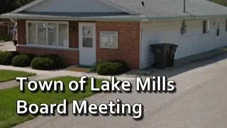 Town of Lake Mills Board Meeting - January 14th, 2020