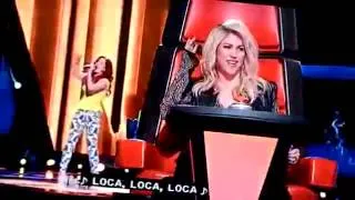 The Voice 2013 Season 4 Episode 3 Monique  performing Loca Shakira