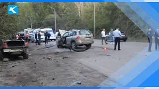 02 09 2022 В Киселевске полицейские устанавливают обстоятельства страшного ДТП