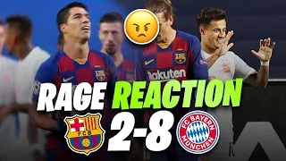 ANGRY BARCELONA FAN REACTS to Barcelona 2-8 Bayern Munich (FAN REACTION)