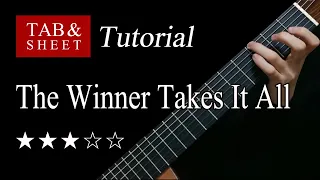 The Winner Takes It All - Fingerstyle Lesson + TAB