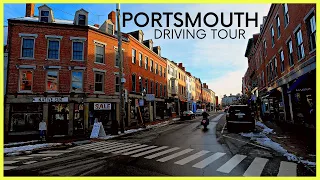 Portsmouth New Hampshire - 4K Driving Tour