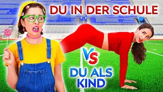 WOW! DU ALS KIND VS DU IN DER SCHULE|| Die besten lustigen Momente von 123 GO!