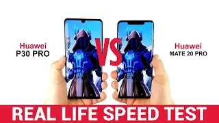 Huawei P30 Pro vs Huawei Mate 20 Pro - Real Life Speed Test! [Big Difference?]
