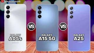 Galaxy A05s vs Galaxy A15 5G vs Galaxy A25 || Price ⚡ Mobile Comparison 🔥 Which one is Better?