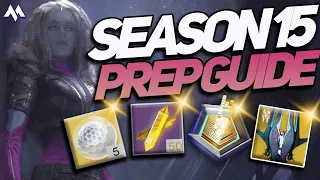 Destiny 2 Season 15 Prep Guide! Season of the Lost! Everything you need to Know to Prep!