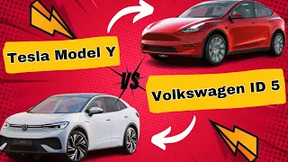 Comparison: Volkswagen ID 5 VS Tesla Model Y 2024