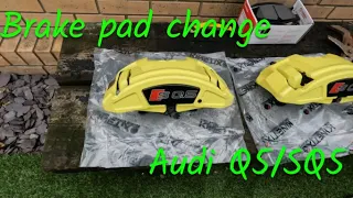 How to change Audi Q5/SQ5 brake pads S8 A8 A6 A5