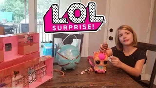 Unboxing LOL Surprise Biggie Pets Neon Kitty & Pop Up Store-BIGGEST LOL YET!