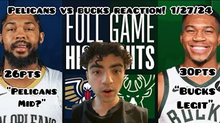 BUCKS DISMANTLE PELICANS! New Orleans Pelicans vs Milwaukee Bucks - Full Game Highlights |  REACTION