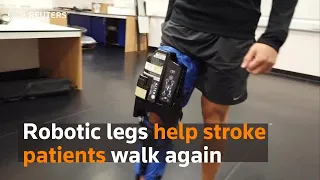 Robotic legs help stroke patients walk again