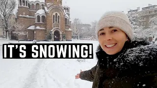 WINTER IS COMING! SNOW DAY IN SOFIA, BULGARIA 🇧🇬