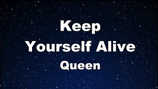 Karaoke♬ Keep Yourself Alive - Queen 【No Guide Melody】 Instrumental