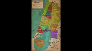 Twelve Tribes of Israel according to Bible #bible  #history  #shorts #map  #middleeast  #religion