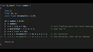 The Fast Inverse Square Root -- 0x5f3759df explained!!