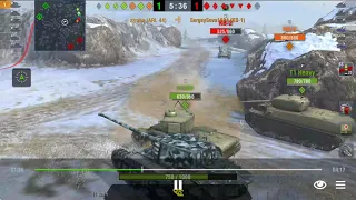 WoT blitz. Winter Malinovka. ARL 44. Master