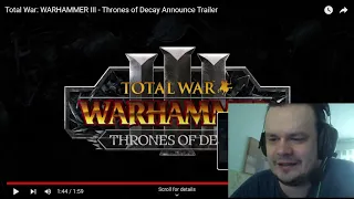 Thrones of Decay Trailer REACTION - Total War Warhammer III