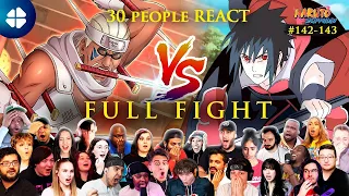 SASUKE vs. KILLER BEE [People React] FULL FIGHT MEGA Reaction Mashup | Naruto Shippuden