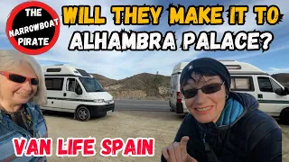 Two Women | Two old vans | Alhambra Palace | Van life | Off Grid