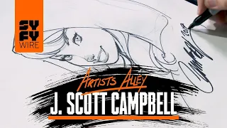 Spider-Gwen Sketched By J. Scott Campbell (Artists Alley) | SYFY WIRE