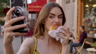 Emily has a croissant | Emily in Paris s1 e1 Clip | Lily Collins | Lucas Bravo | Ashley Park