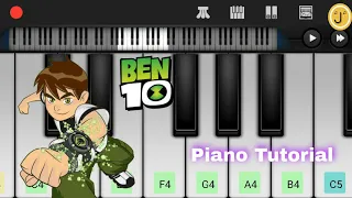 Ben 10 Theme Song | Easy Mobile Piano Tutorial