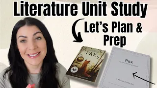 How I Prep & Plan a Homeschool Literature Unit - Pax Novel Unit from TPT!
