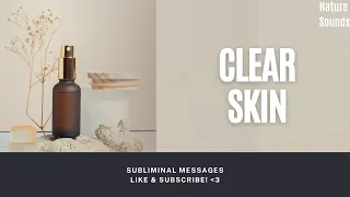 ⛈️ RAIN Sounds + Subliminal For Clear Skin (BLACK SCREEN) [8 Hour I AM]