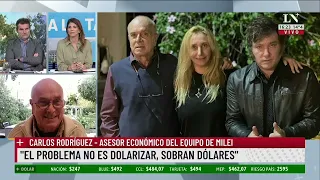 Carlos Rodriguez, asesor de Milei: "Creo que es muy posible la dolarización"