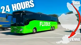 24 HOURS on a FLIXBUS Through 5 Countries To Vienna | Trip Report