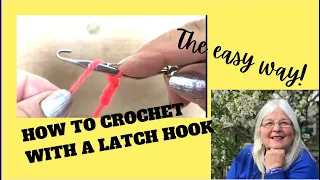 How to crochet with a latch hook – crochet chain stitch – BEGINNER tutorial for kids💛