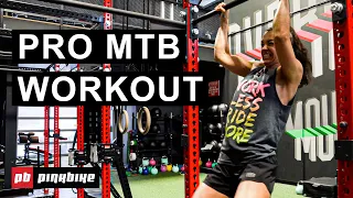 Working Out with a Pro Mountain Biker - Remy Metailler Shows Christina Chappetta His Gym Routine