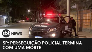 Perseguição policial termina com uma morte na zona sul de SP | #SBTNewsnaTV (25/05/23)