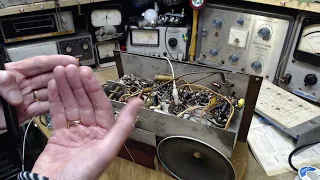 Canadian Westinghouse Model 577 Video #5 - Low B+ and the Tuning Capacitor