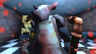 Human Massacre by PIGS with Saw [No Commentary Full Game] - Pigsaw [Indie Games]