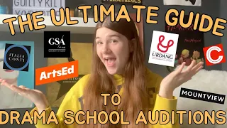 The ULTIMATE Guide To DRAMA SCHOOL AUDITIONS! (Tips, Tricks + More!)