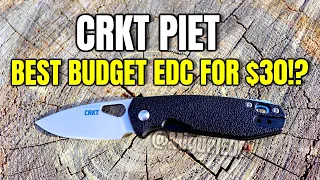 BEST BUDGET EDC Knife For $30!? - CRKT Piet Review