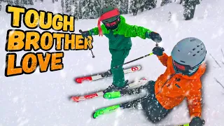 Brothers Skiing + Rough and Tumble Play | Parenting and Family Values