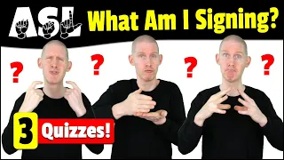 What Am I Signing in ASL? | Quizzes + Answers + Practice | American Sign Language For Beginners