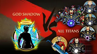 Shadow Fight 2 God Shadow Vs All Titans