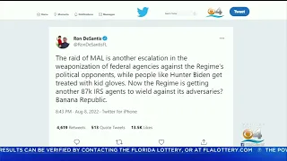 Gov. DeSantis Fires Back Amid FBI's Search Of Trump's Mar-a-Lago Home