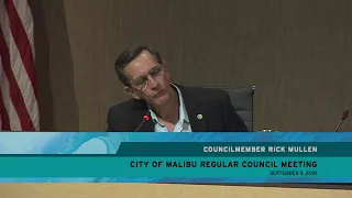 Malibu City Council Meeting September 9, 2019