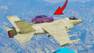 CARRERA COOPERATIVA 100% HABILIDAD! VOY ARRIBA DE UN AVIÓN!! - GTA V ONLINE