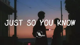 Jesse McCartney - Just So You Know (Lyrics)