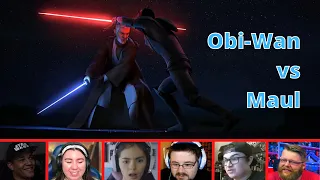 Reactors Reaction to OBI-WAN KENOBI vs. DARTH MAUL from Star Wars Rebels 3x20 | Twin Suns