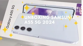 Samsung A55 5G Ice Blue Unboxing 2024